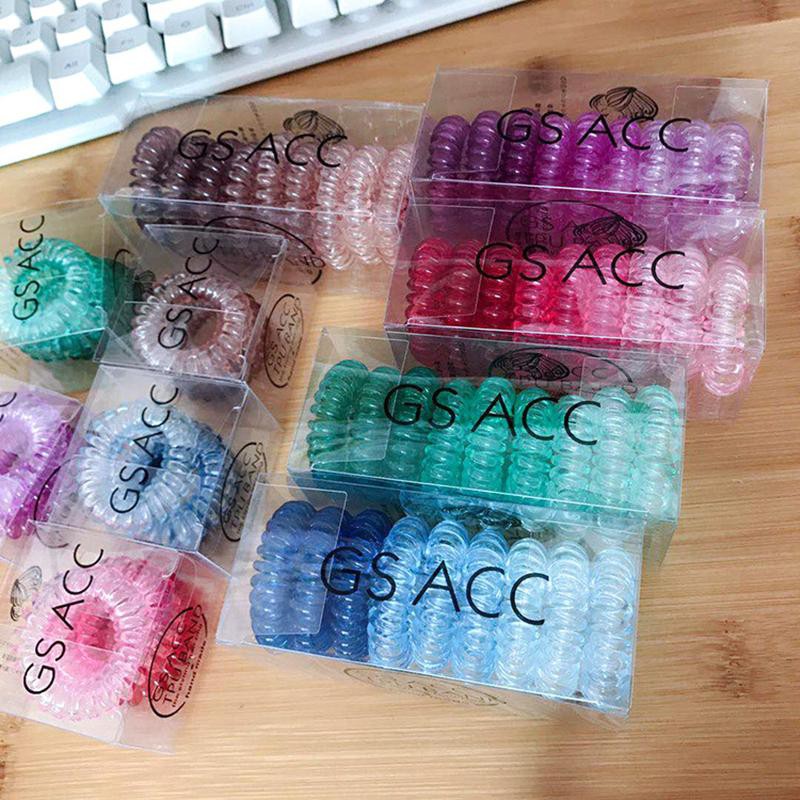 Bộ thun cột tóc màu gradient co giãn thời trang dành cho nữ