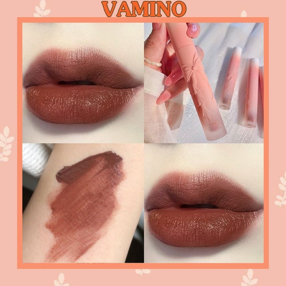 Son kem lì Vamino phiên bản vỏ hồng phiên bản mới kháng nước nội địa Trung SS16