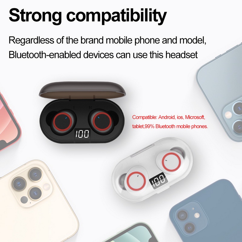 Tai nghe TWITCH Bluetooth 5.0 Y50 Pro TWS kèm mic thoại