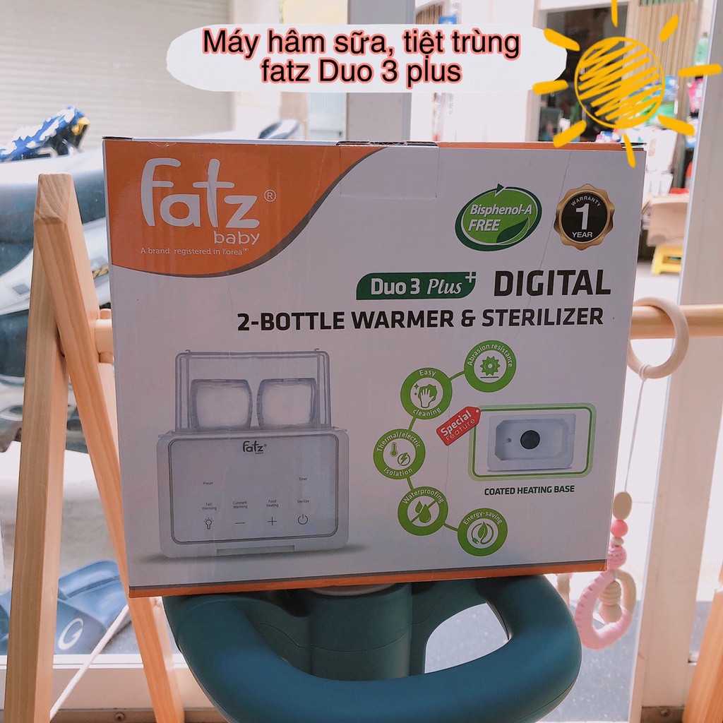 Máy Hâm Sữa Tiệt Trùng Điện Tử Dou 3 Plus Fatz Baby (Có Chế Độ Hâm Sữa Nhanh)