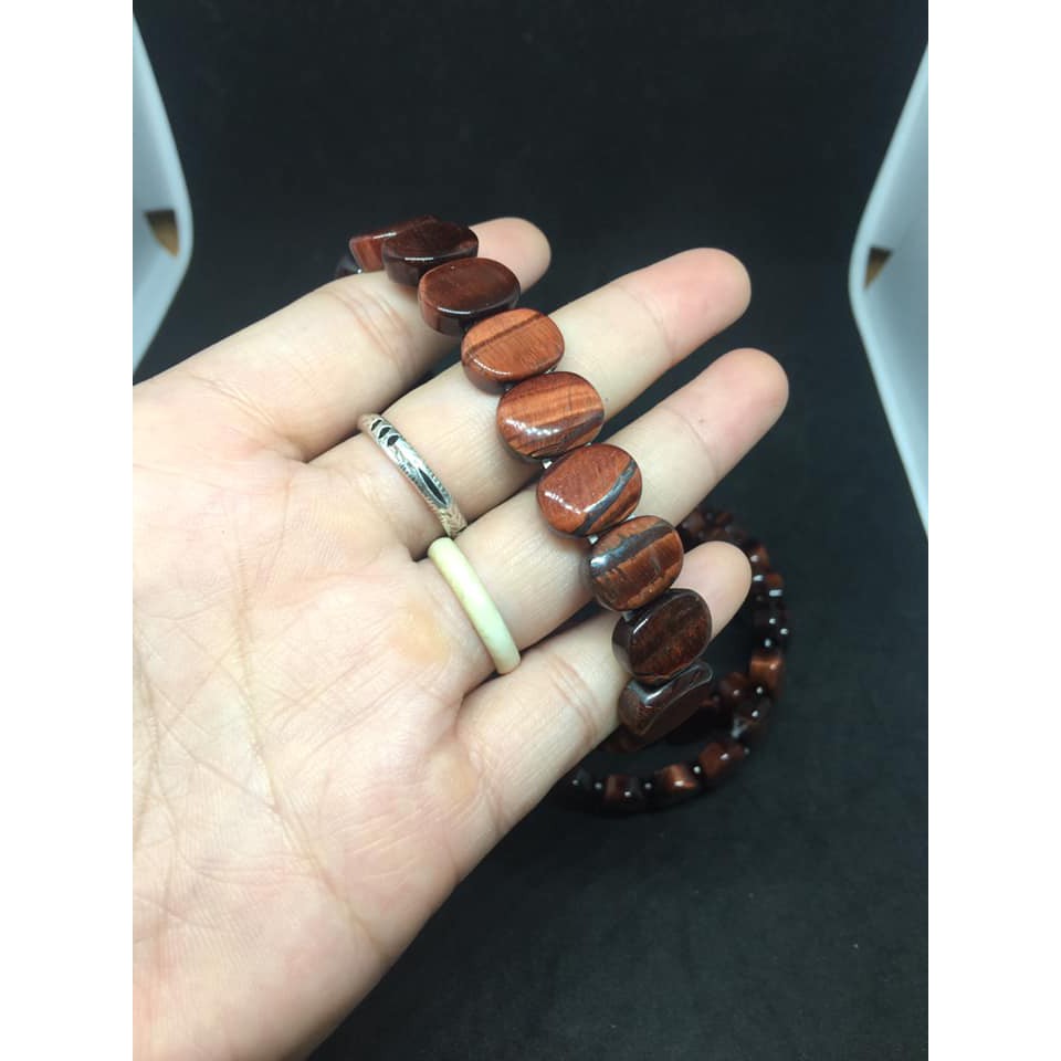 VÒNG TAY RED TIGER EYES 350K