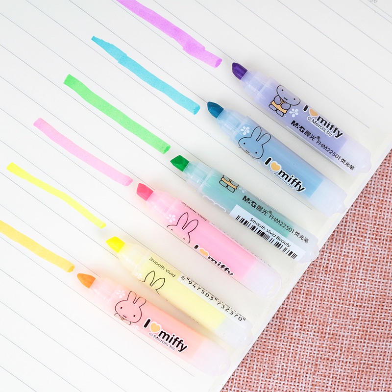 Bút Dạ Quang Mini Họa Tiết Hoạt Hình Dễ Thương