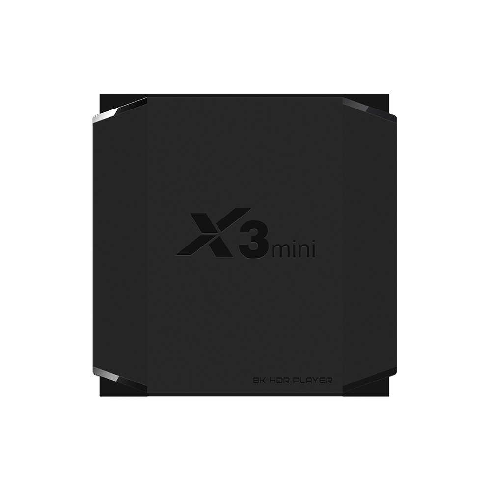 Tivi box X3 Mini 4GB Ram, 32GB bộ nhớ trong, Android 9.0 cài sẵn bộ ứng dụng giải trí cao cấp