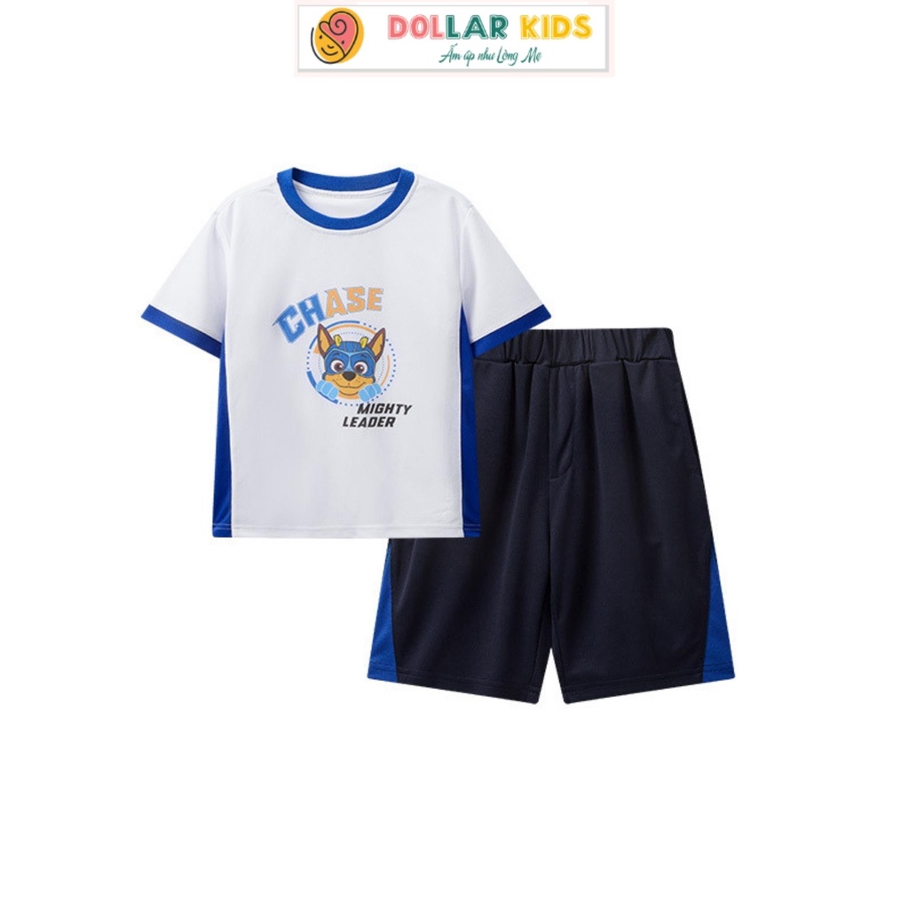 Đồ Bộ Cho Bé Trai Hãng Dollarkids Vải 100%Cotton Co Giãn Thoáng Mát, Thấm Hút Mồ Hôi