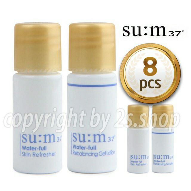 nước hoa hồng siêu cấp ẩm se khít chân lông căng mướt da Sum37 Water full Balancing 5ml