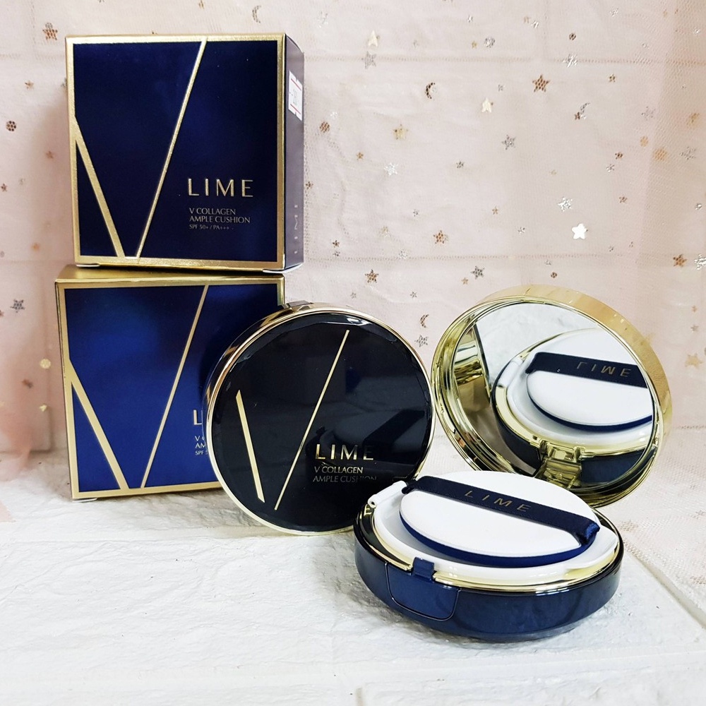 Phấn nước dưỡng ẩm LIME V Collagen Ample Cushion SPF 50+ PA +++