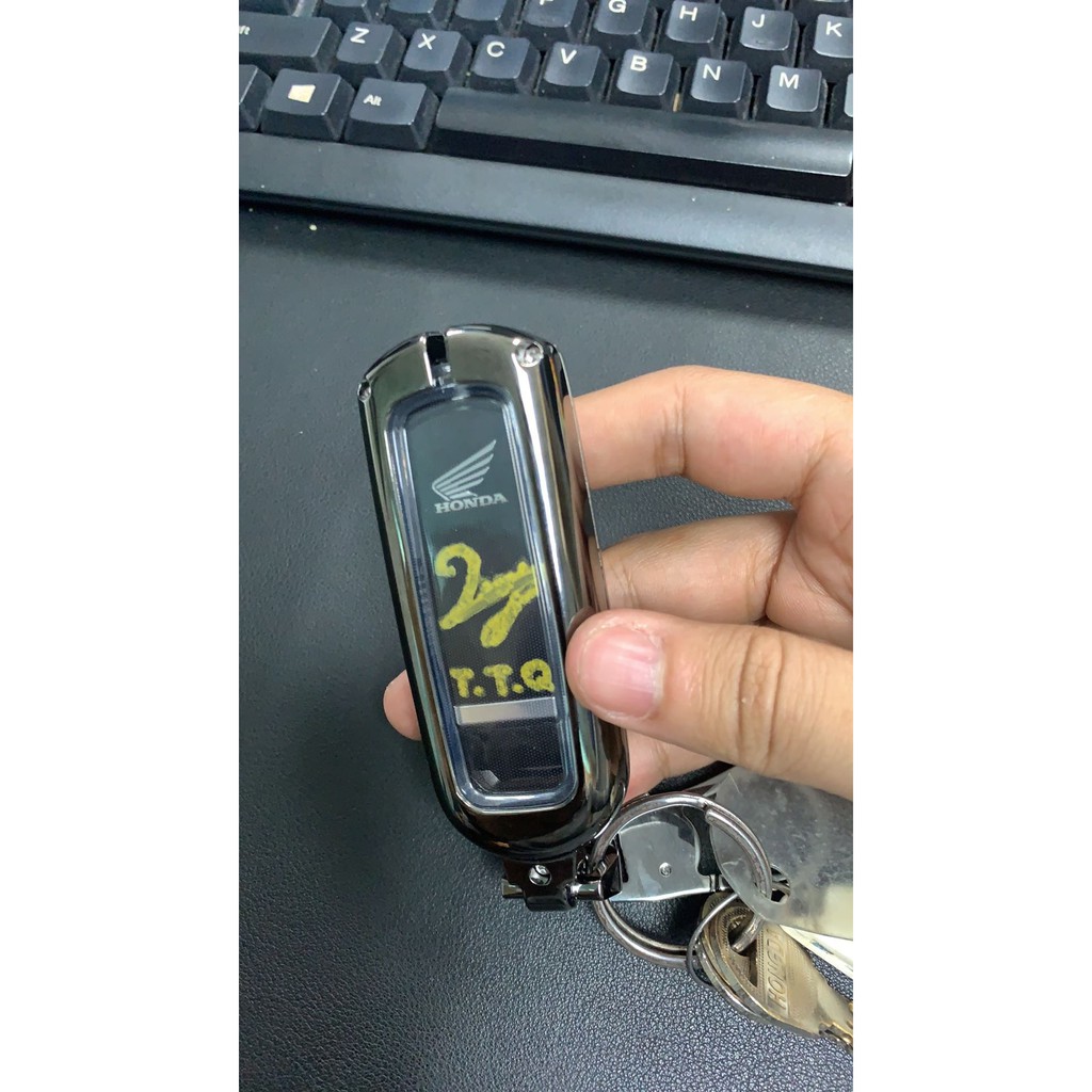 🔥HCM-Ốp chìa khóa Smartkey Honda SH hàng kim loại cao cấp chống va đập hiệu quả