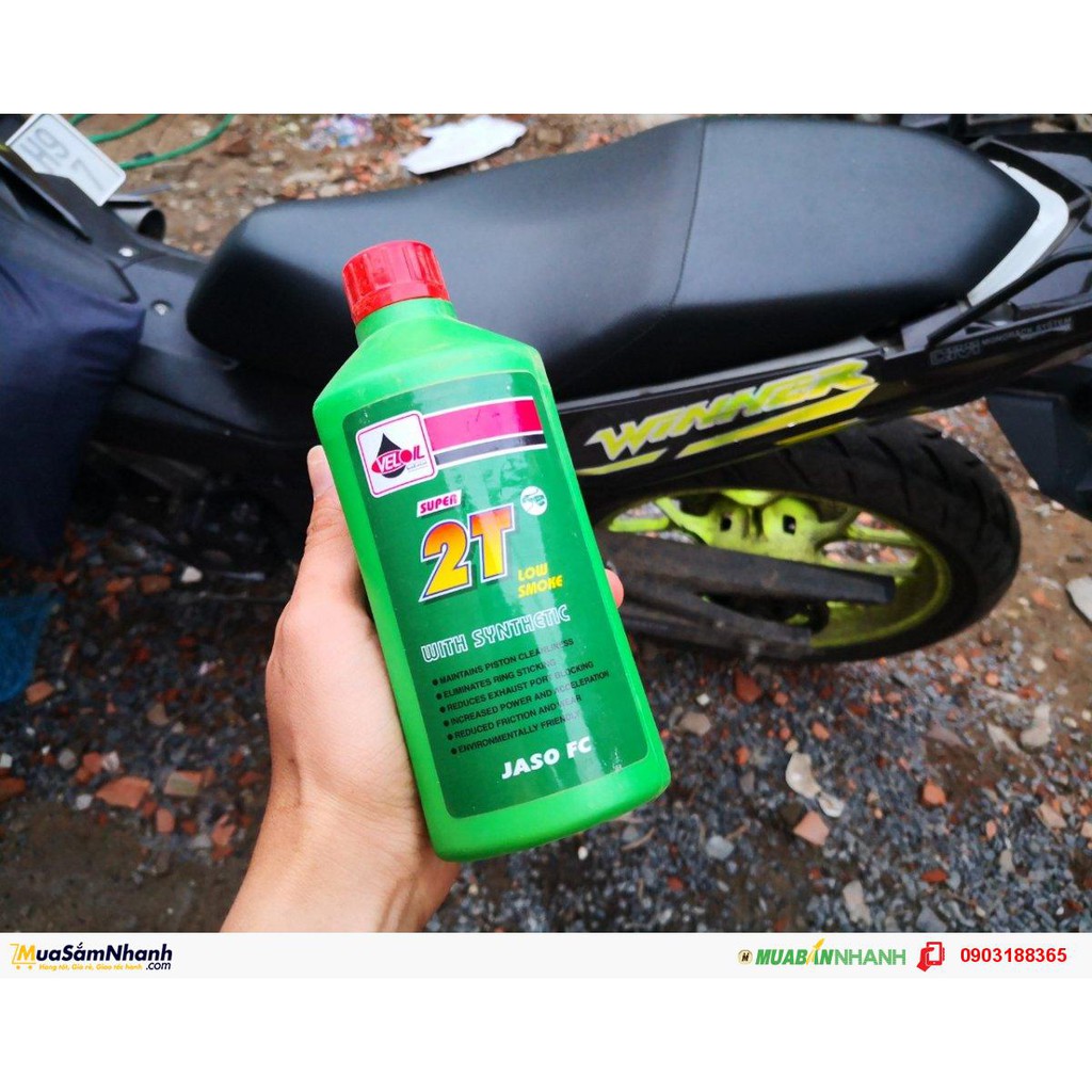 (Sỉ) 24 Chai Dầu Nhớt 2 thì VELOIL 2T (550ml)