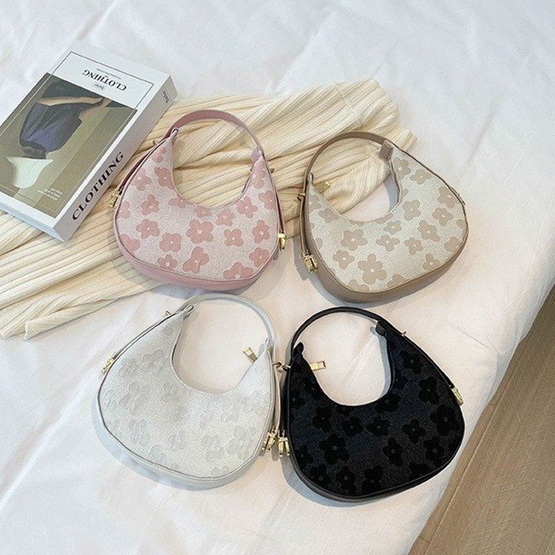 Túi đeo vai Yadou gắn hoa thời trang cho nữ chất lượng cao