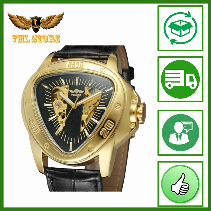 Đồng Hồ Cơ Nam Winner Automatic Loại Châu Âu Và Mỹ Thời Trang Nam Đồng Hồ Cơ Tự Động,phong cách trẻ trung