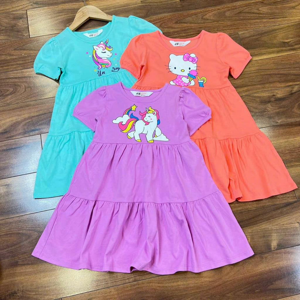 Đầm thun Bigbaby họa tiết disney chất mềm mát cho bé lớn 15-42kg
