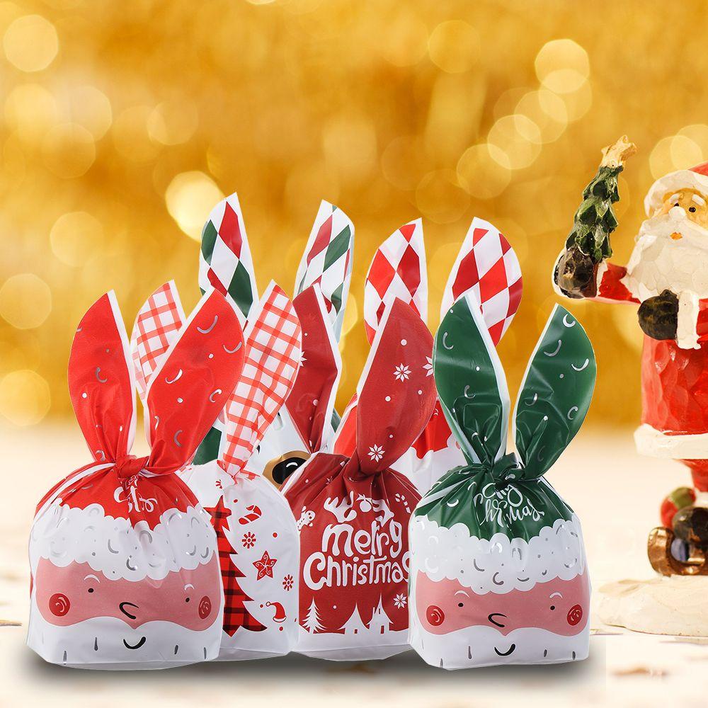 FOREVER Set 10 Túi Đựng Kẹo Giáng Sinh Năm Mới Tai Thỏ Dài