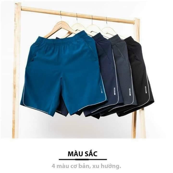 Quần đùi thể thao nam , quần short nam chất liệu co dãn nhẹ có túi khóa tiện lợi hàng VNXK