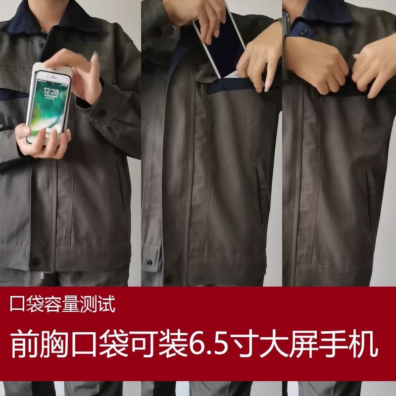 Bộ Đồ Bảo Hộ Lao Động Tay Dài Chống Mòn Thời Trang Thu Đông Cho Nam