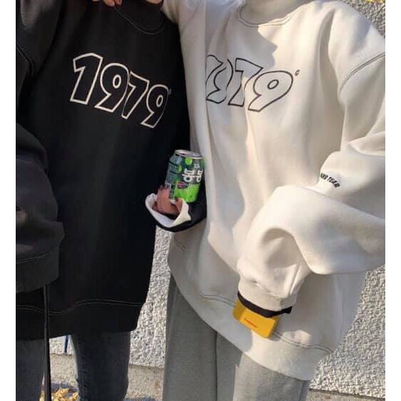 Áo nỉ thu đông cổ lọ 1979 form rộng unisex-Áo sweater nam nữ cao cổ basic phong cách hàn quốc_Nanashop 🌸 🌸 | BigBuy360 - bigbuy360.vn