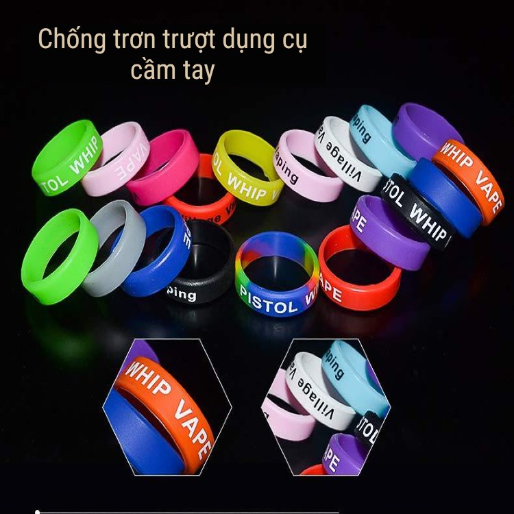 Combo 10 Vòng Silicon Chống Trượt, Vòng Cao Su Chống Trượt cho Ná, Vape , Cần Câu, Nhiều Màu Ngẫu Nhiên