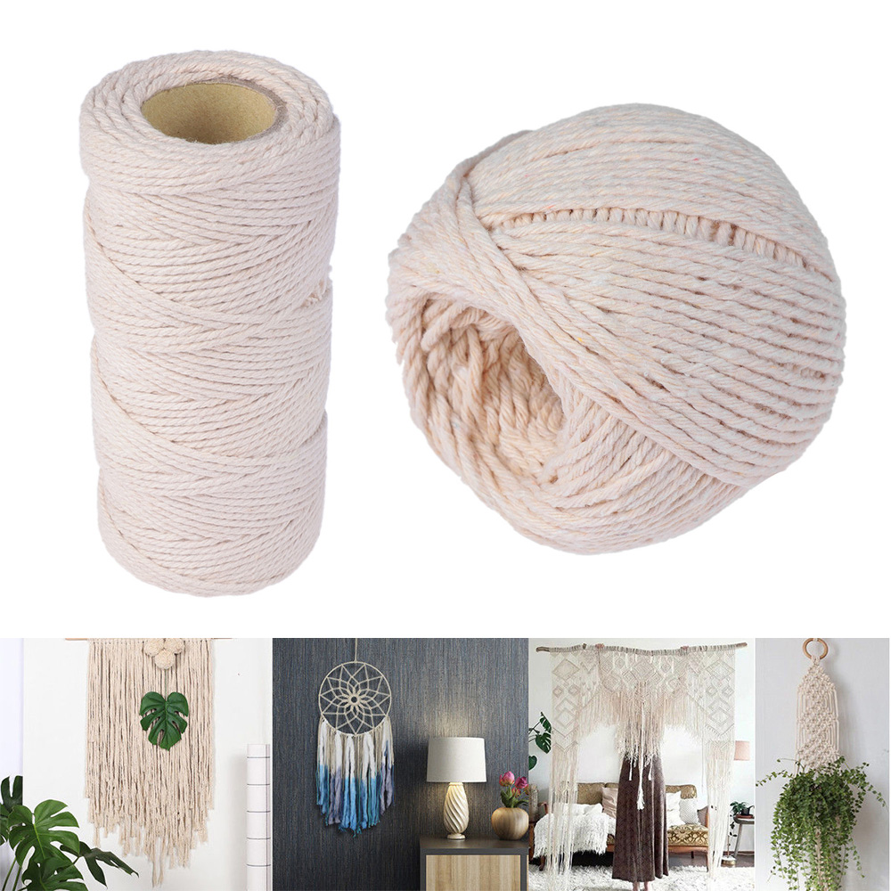 Cuộn dây cotton 100% dùng làm đồ trang trí thủ công đa dụng