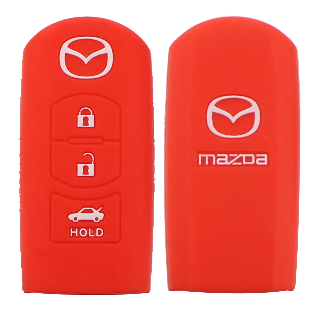 Vỏ Silicone Bảo Vệ Chìa Khóa Xe Hơi Mazda 3 5 6 Axela Cx5 Cx7 Atenza Core - Wing 3 Nút