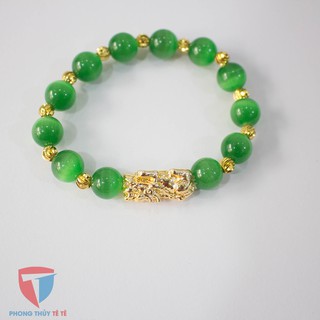 Vòng tay đá mix mặt tỳ hưu vàng