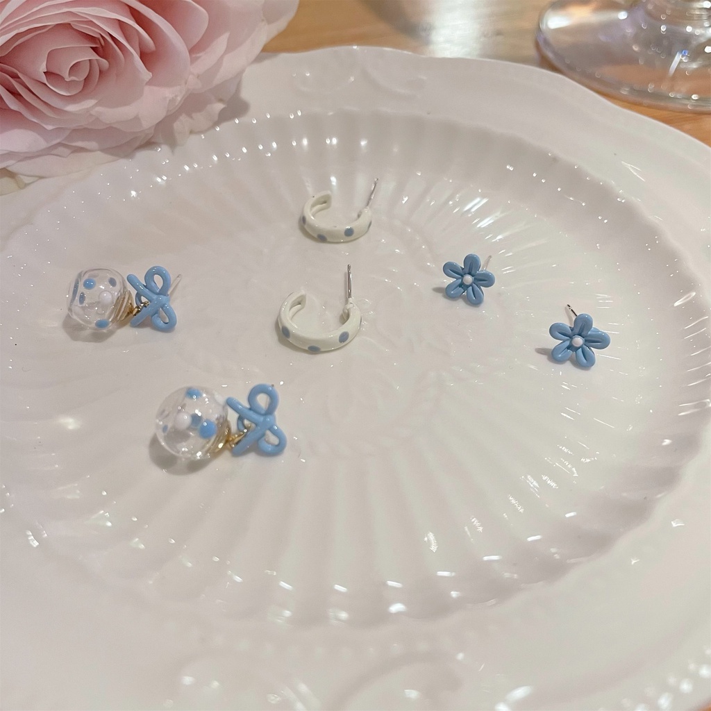 Set khuyên tai nữ AY nhiều kiểu dáng xinh xắn thời trang