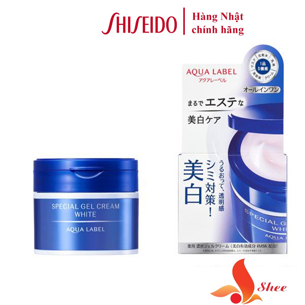 Kem dưỡng SHISEIDO AQUALABEL White Care Cream màu xanh