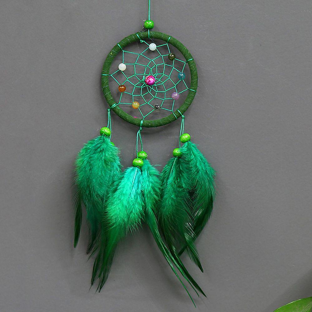 Dreamcatcher Đính Lông Vũ Treo Trang Trí Xe Hơi