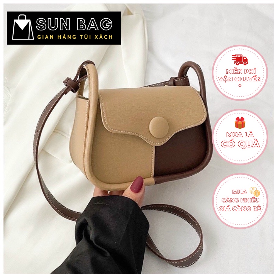 Túi xách nữ đeo chéo, đeo vai, đi chơi, đi học, dự tiệc, da cao cấp, phong cách hàn quốc size 21cm SB273