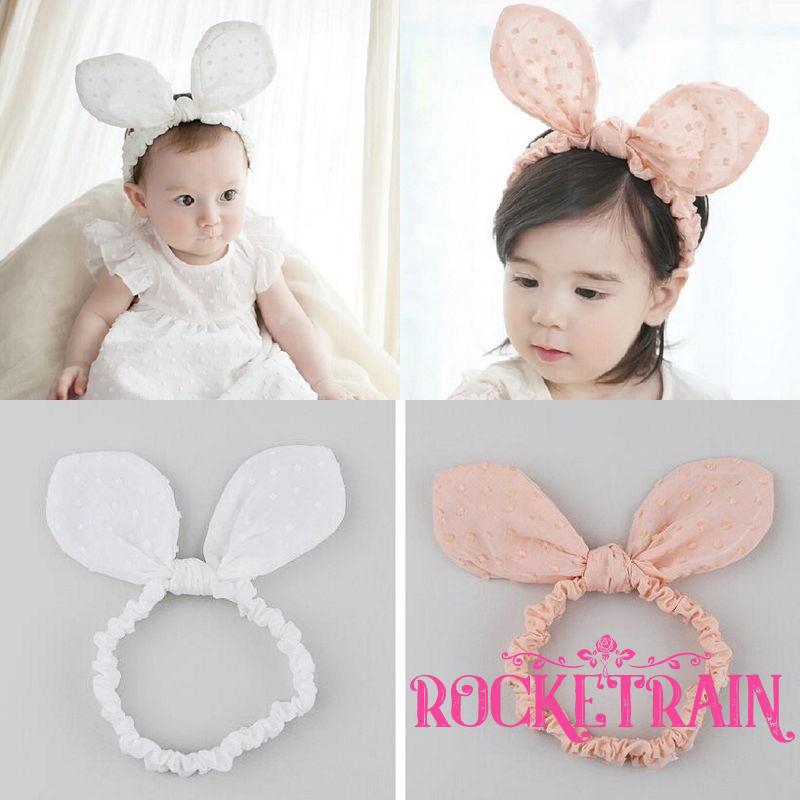 Khăn đeo đầu thắt nơ xinh xắn cho bé gái