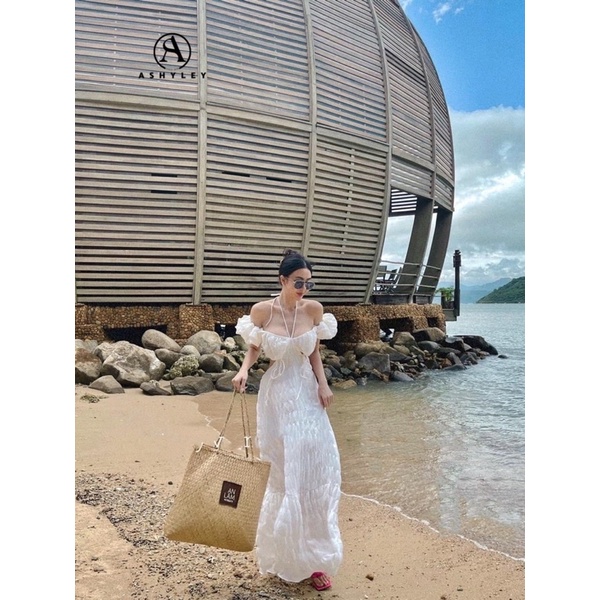 ĐẦM ĐOM ĐÓM- MAXI CỘT EO set 3 món làm bikini đồ bơi