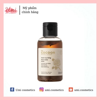 Nước hoa hồng rose water toner cocoon cấp ẩm cho da 140ml