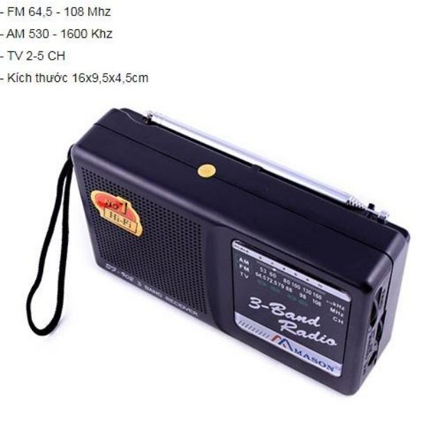 [Mã ELHACE giảm 4% đơn 300K] Radio Mason SF - 902