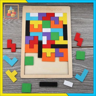 [Smart Toy For Kids] ĐỒ CHƠI XẾP HÌNH GỖ THÔNG MINH (hàng tốt)