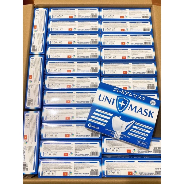 <Bịch 10 cái> Khẩu trang 3D Uni Mask Chính Hãng
