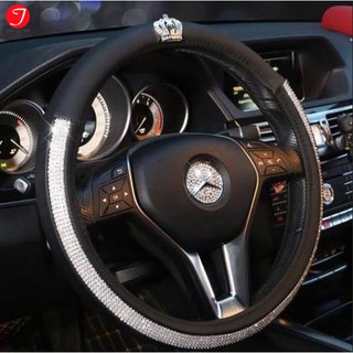 Logo đính đá gắn vô lăng ô tô Mercedes cao cấp