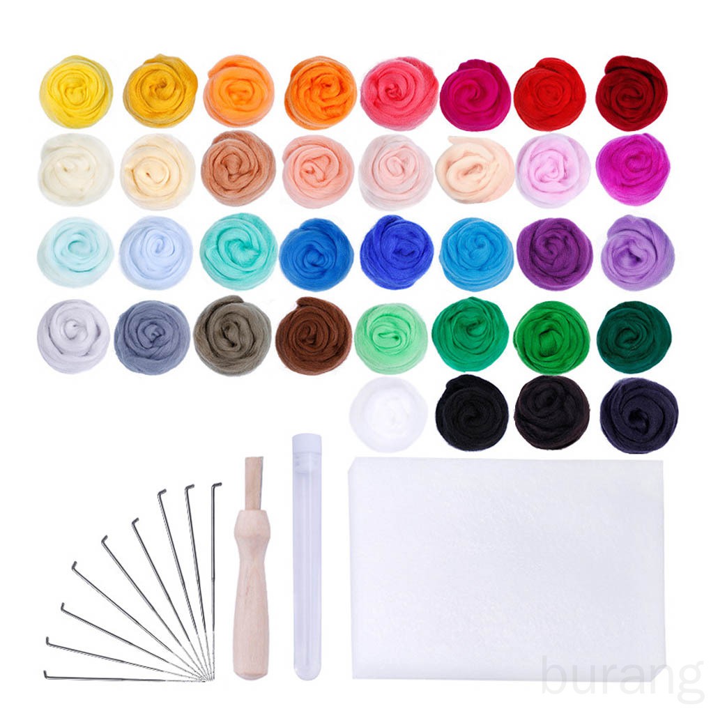 Set 36 Cuộn Len Nỉ Nhiều Màu Cho Người Mới Bắt Đầu
