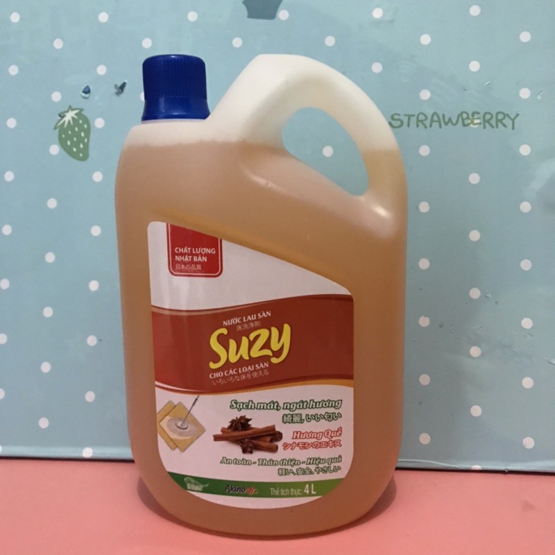 Nước lau sàn Suzy hương quế 4 lít
