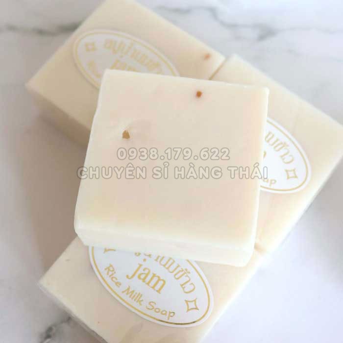 【Yêu Thích】Xà Phòng Cám Gạo Thái Lan Jam Rice Milk Soap