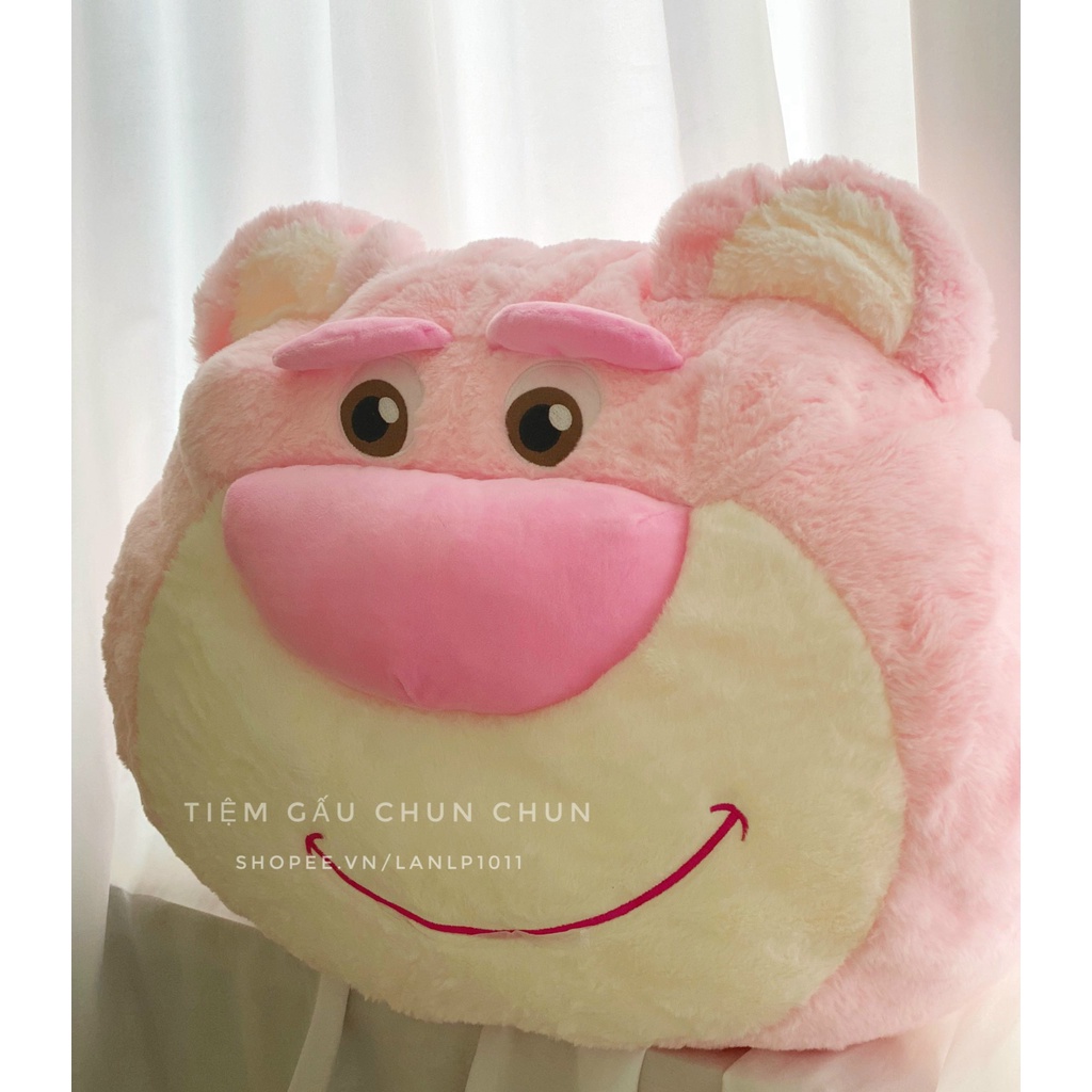 [HOT] Gấu bông Losto hồng pastel gối tựa lưng, trang trí sofa sz 65-70cm