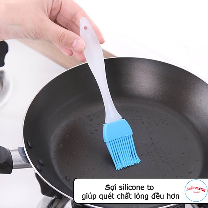 Cọ Chổi Phết Bơ Dầu, Quét Mặt Bánh Silicone Cán Nhựa (Màu Ngẫu Nhiên) br00455