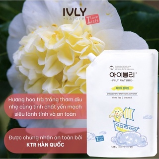 Nước giặt quần áo em bé ivly nature dạng túi 1200ml an toàn cho bé - ảnh sản phẩm 7