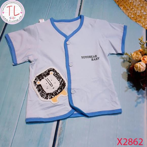 Thời trang trẻ em - Bộ áo quần thun ngắn cho bé hình sư tử baby- Quần áo bé trai - Bộ bé trai - Quần áo bé gái - Bộ bé g