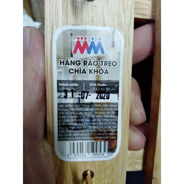 Hàng rào treo chìa khóa