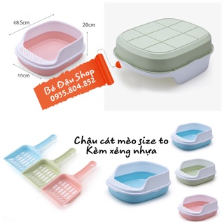 Chậu cát vệ sinh mèo size lớn