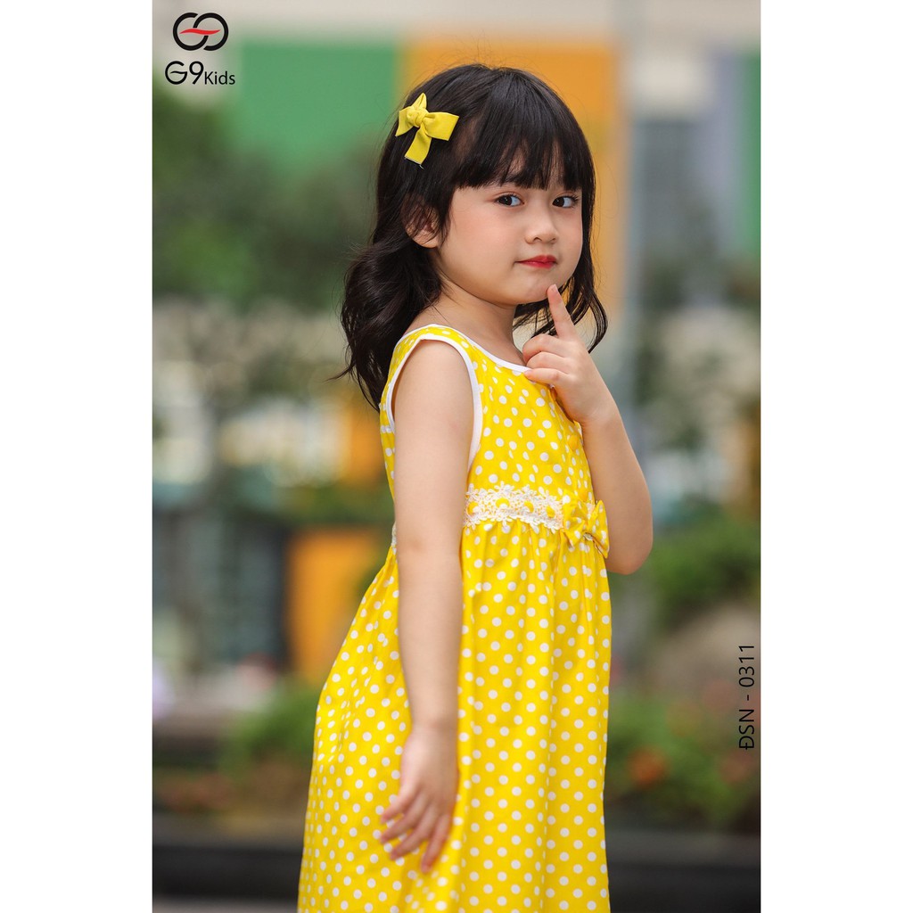 Đầm bé gái  G9oza 0311 , đồ cho bé với chất boil cottong siêu thoáng mát cho bé trong ngày hè
