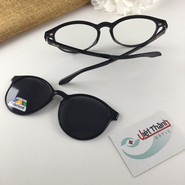 Kính râm cận dẻo 2 in 1 mắt mèo