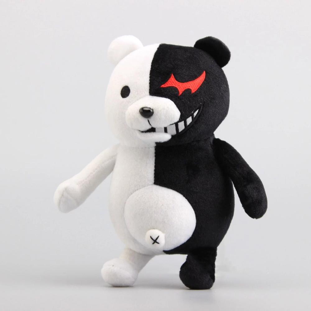 Thú Nhồi Bông Hình Gấu Danganronpa Màu Trắng Đen Cho Bé