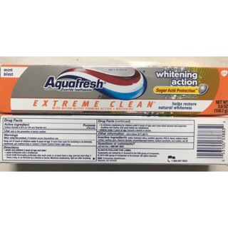 [ Chính Hãng ] KEM ĐÁNH RĂNG AQUAFRESH 158.7g
