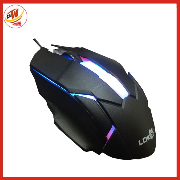 bàn Phím và Chuột máy tính Văn Phòng chơi games giả cơ có led 7 mầu dùng cho pc laptop