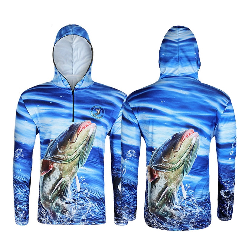 Fishing Jerseys  Fishing Clothing Anti-UV Waterproof Hooded Jackets for Cycling Running Long Sleeve Fishing Shirt