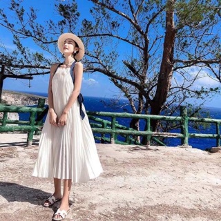 Đầm maxi dây lưng